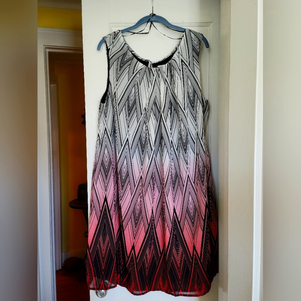 Abstract print dress